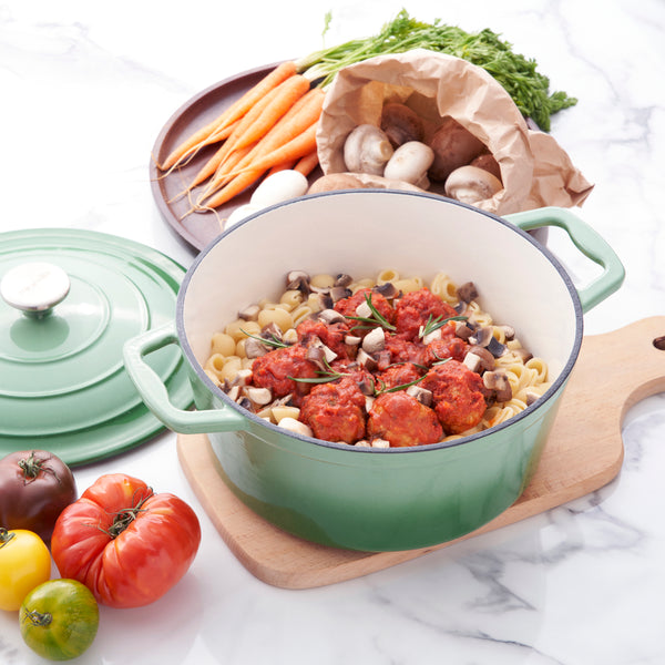 Miranella Wholesome 10" Enameled Cast Iron Round Casserole