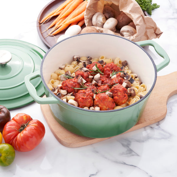 Miranella Wholesome 10" Enameled Cast Iron Round Casserole