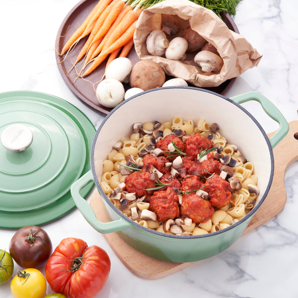 Miranella Wholesome 10" Enameled Cast Iron Round Casserole