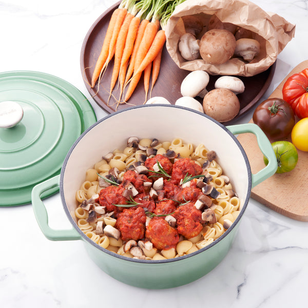 Miranella Wholesome 10" Enameled Cast Iron Round Casserole