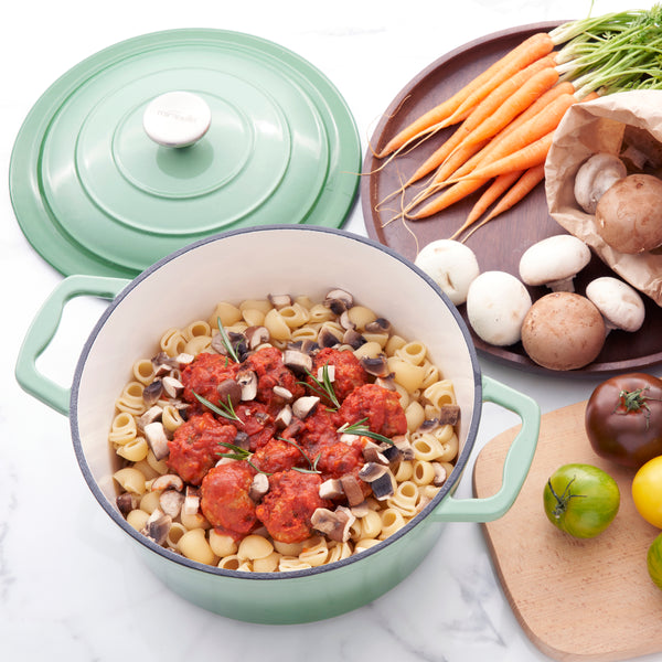 Miranella Wholesome 10" Enameled Cast Iron Round Casserole