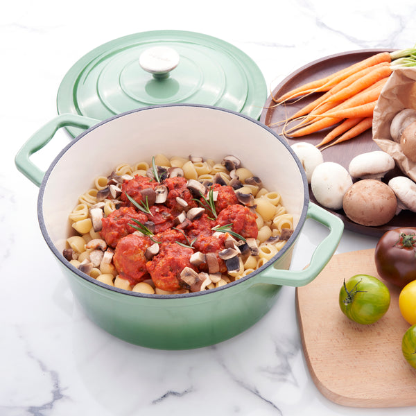 Miranella Wholesome 10" Enameled Cast Iron Round Casserole