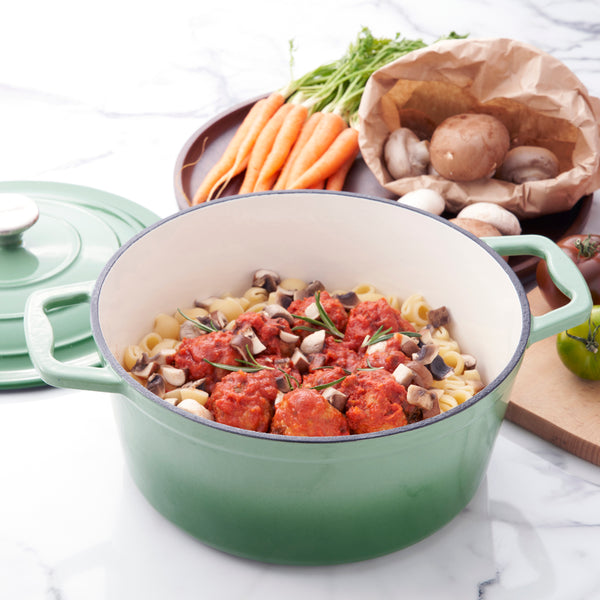 Miranella Wholesome 10" Enameled Cast Iron Round Casserole