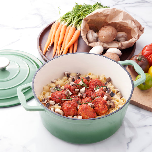 Miranella Wholesome 10" Enameled Cast Iron Round Casserole