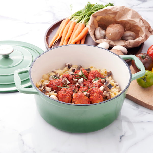 Miranella Wholesome 10" Enameled Cast Iron Round Casserole