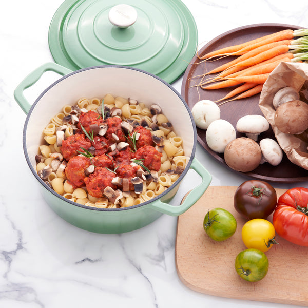 Miranella Wholesome 10" Enameled Cast Iron Round Casserole