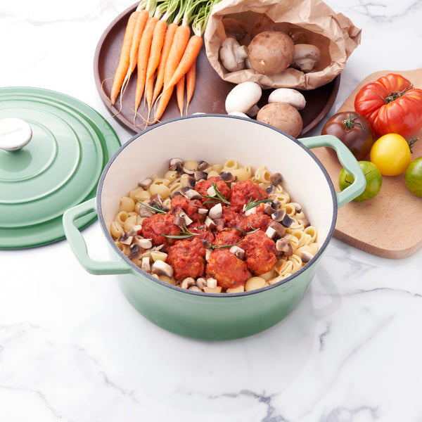 Miranella Wholesome 10" Enameled Cast Iron Round Casserole