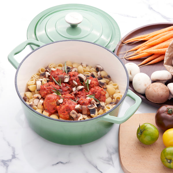 Miranella Wholesome 10" Enameled Cast Iron Round Casserole