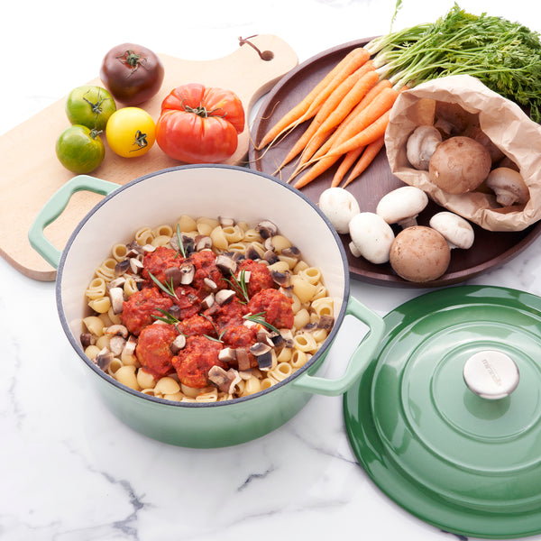 Miranella Wholesome 10" Enameled Cast Iron Round Casserole