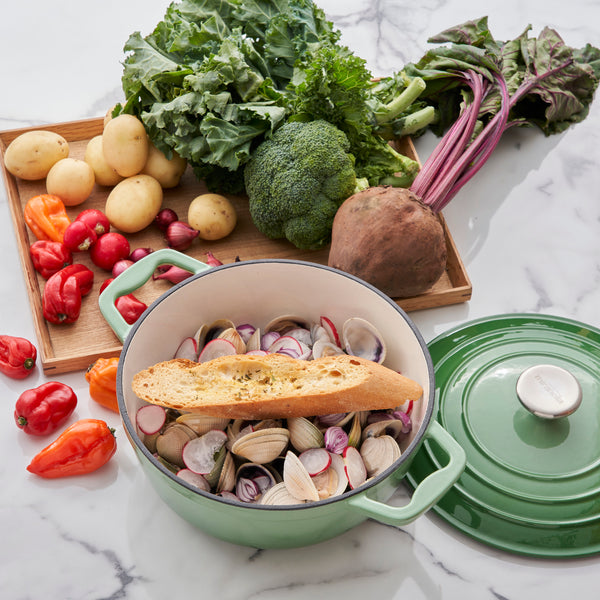 Miranella Wholesome 8.5" Enameled Cast Iron Round Casserole